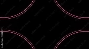 Colorful neon lights create a diamond shape against a black background, blinking and shifting through vibrant hues. The dynamic display evokes energy and modernity, perfect for nightlife settings Stock Video