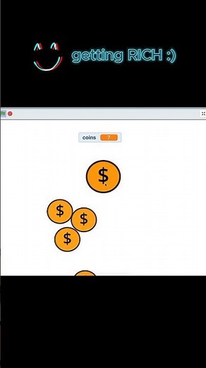 Coins Bear Coins? 😱 The Most Fun Coin Clicker with Scratch Coding #scratch #scratchtutorial #shorts