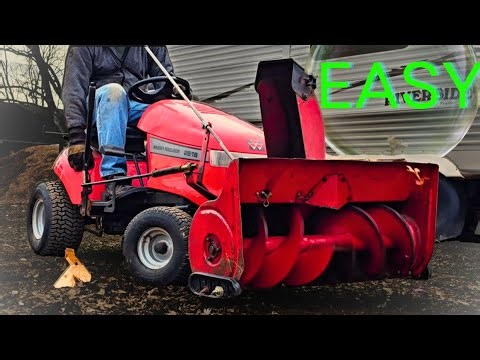 Easy snowblower install on Massey Ferguson 2516
