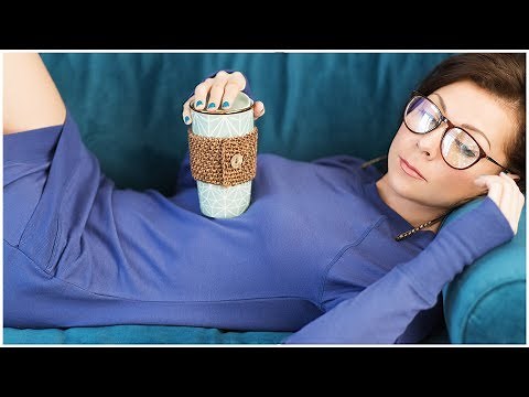 How to Knit a Coffee Cozy - Part 1 - Seed Stitch