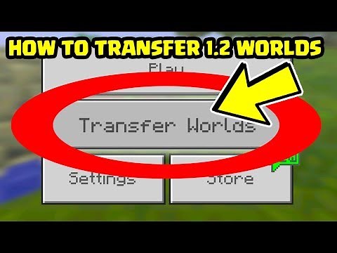 How To TRANSFER WORLDS in Minecraft Pocket Edition 1.2 Update between Devices! // Minecraft PE 1.2