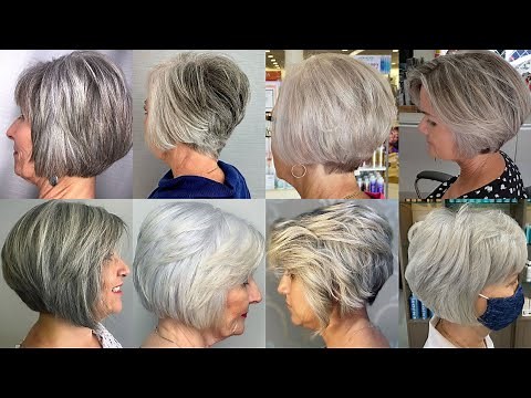 Outstanding Stacked Bob Haircuts Ideas For Older Women Over 60 To Look Younger