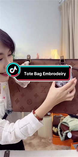 Tote bag yg penuh sulaman & 3 in 1 sedang dipamerkan! #tiktoklive #livehighlights