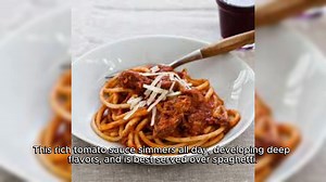 Slow Cooker Sunday Sauce on Spaghetti Recipe