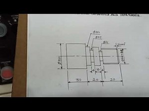 Turning,grooving and threading operation on cnc lathe
