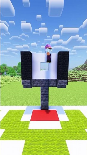 Minecraft Working Basketball Court🏀 #shorts