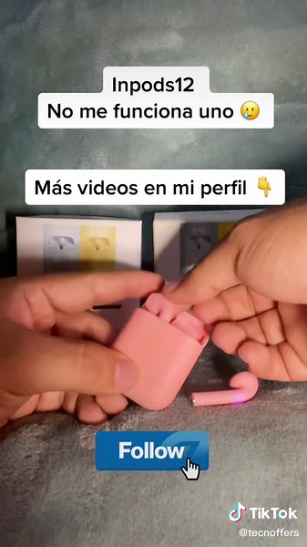 Inpods12 no me funciona uno🥲 solución aquí 🤩👇 #inpods #inpods12macaron #inpods12pro #inpods12problem