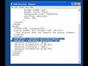HTML5 Javascript Lesson - 10 Multiple Canvas Objects