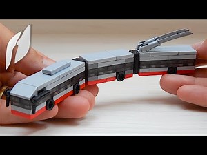How to Build a Microscale Lego Bi-articulated Trolleybus (MOC - 4K)