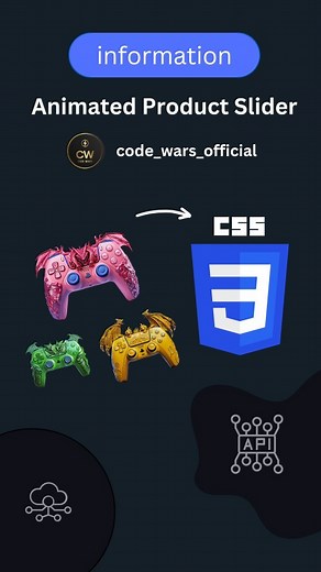 Code Wars on Instagram: "(Save it 🎮) Animated Product Slider. . . . 🤩 Source Code Available in GitHub & Telegram Link in Bio 🔥 !! FOLLOW US TO LEARN CODING !! Follow for more @code_wars_official 💙 Tags Your Friends 😉 Don't forget Like ♥️ and share 💬 Save for future references 📖 ✅ Follow Us @code_wars_official to never miss content like this in the future 🚀 Hastags🏷️ : #navigation #hover #html #css #html5 #css3 #csstricks #cssanimation #learnhtml #learncss #csstips #csstipoftheday #webde