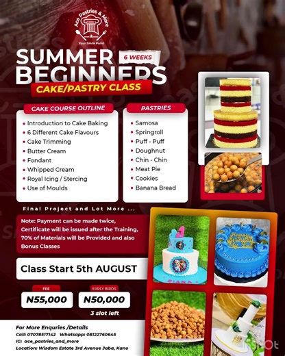 Enroll in Beginners Baking Classes at Ace Pastries