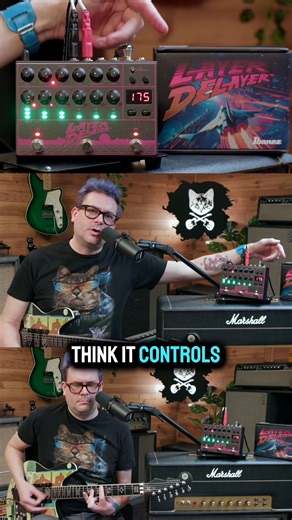 B’s Music Shop on Instagram: "🚨 This is not your average delay pedal. 🚨 Brian’s testing the limits of the new Layer Delayer from @officialibanezguitars — a delay pedal that goes way beyond standard repeats with layered rhythms, tone shaping, and an FX loop ready for chaos. Add the aircraft box art and yeah… we’re officially in the Danger Zone. Plus… blinky lights. Always a win. If you want one on your board, hit the link in our bio and grab it while you can. And don’t miss Brian’s full demo on