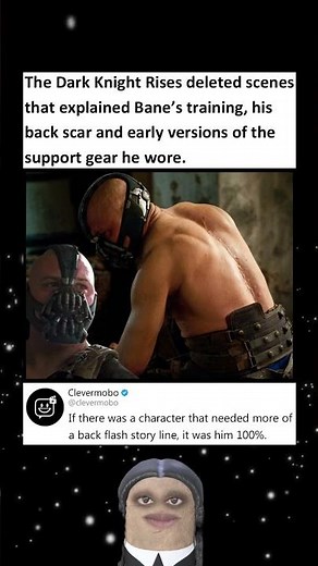 The Dark Knight Rises deleted scenes that explained Bane’s training and his back scar #batman