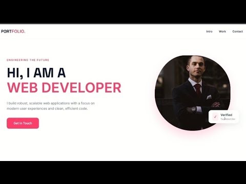 Modern Web Developer Portfolio Websites Design | HTML CSS Portfolio UI 🔥