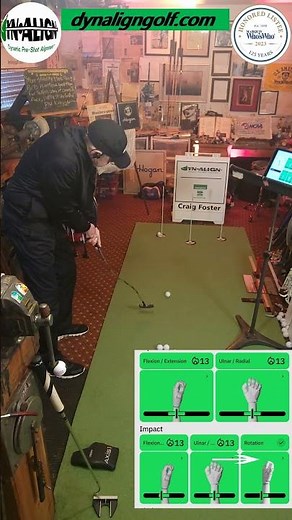 Ultimate Putting Stroke Stability With DynAlign #hackmotion #puttinglesson #yips #puttingtips #golf
