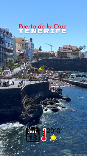 Tenerife - Puerto de la Cruz 13/07/2025 29°C ☀️ Paseo y playa San Telmo #puertodelacruztenerife #playastenerife #tenerifenorte #Tenerife #canarias #canaritainfo #dron | canaritainfo