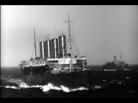 The RMS Aquitania in Convoy, 1942