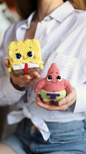 AMIGURUMI CROCHET PATTERNS | SpongeBob and Patrick are like chocolate cake and milk, tea and lemon, chicken nuggets and ketchup. Good on their own, but amazing... | Instagram