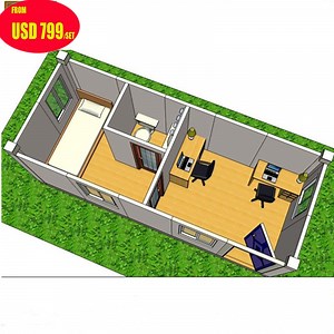 [Hot Item] Prefab Prefabricated Mini Modular Homes Tiny House for Sale