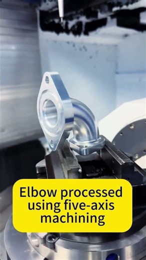 Elbow processed using five-axis machining #machine#cnc