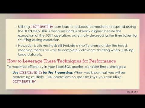 Understanding the Difference Between Distribute By and Shuffle in SparkSQL Joins