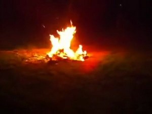 Spray paint can explodes!!!!