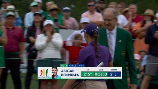 13K views · 172 reactions | A  winning putt! Abigail Henriksen sinks the 15 footer to clinch the Girls 14-15 Drive, Chip and Putt National Championship. | Drive, Chip & Putt | Facebook