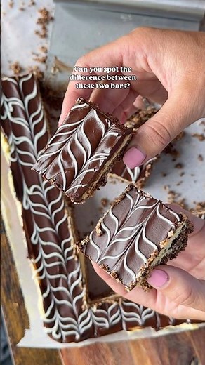 Tips for getting clean lines when cutting bars! Works for Nanaimo bars, cookie bars, brownies, etc😘