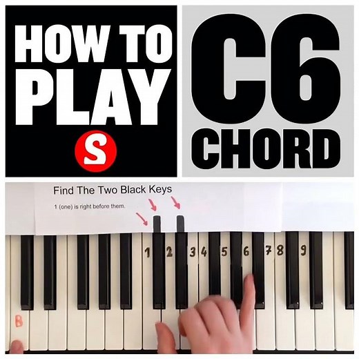How to Play a C6 Chord on the Piano | 15 Sec Tutorial