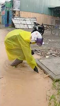 Huge Flood Blockage Removed The Culvert Drain Explode Open
