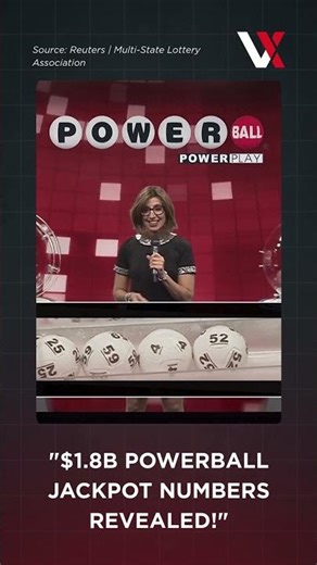 WATCH | Winning Numbers Announced For $1.8 Billion Powerball Jackpot | VERTEX