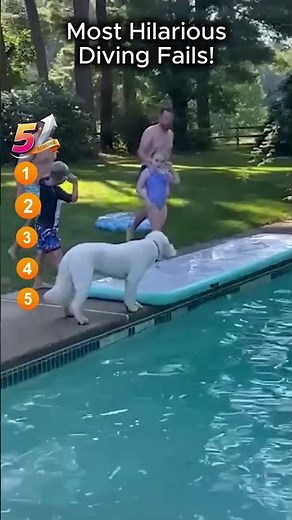 Top 5 Funniest Diving Board Slips Ever!