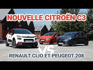 Nouvelle Citroën C3 vs Renault Clio 4 et Peugeot 208 - L'argus