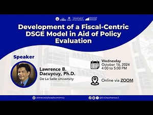 Development of a Fiscal-Centric DSGE Model in Aid of Policy Evaluation.