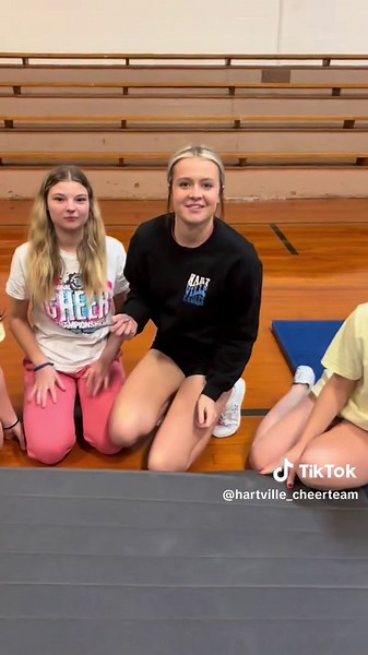 From our very last cheer practice…#senior #hartvillecheer | cheer