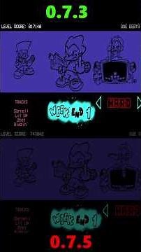 Friday Night Funkin' Loading Screen Comparison 0.7.3 Vs 0.7.5 #fnf #fridaynightfunkin #pico