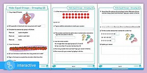 Interactive PDF: White Rose Maths Supporting Year 2: Spring Block 1 Multiplication and Division: Make Equal Groups – Grouping (2)