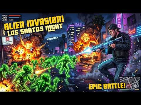 GTA 5 Secret Alien Mission – Epic Combat Gameplay