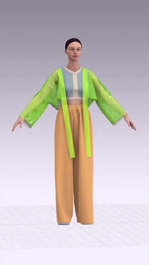 Watch the process of creating this look 👀 #simulation #clo3d #digitalfashion #3dfashion