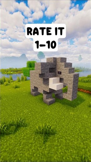 Minecraft Elephant Statue🐘 #shorts