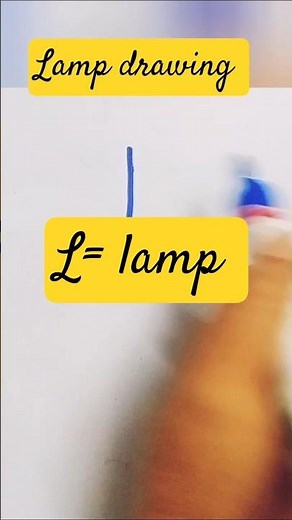 how to draw lamp / l= lamp / lamp drawing #lampdrawing #drawingideas #shorts #viral #lamp #trending