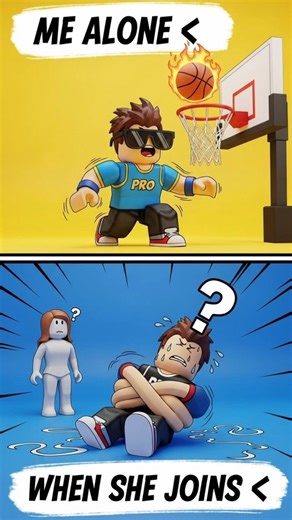 When She Joins The Game And You Suddenly Suck 😭🏀 #Roblox #roblox #robloxavatar #gamingromance