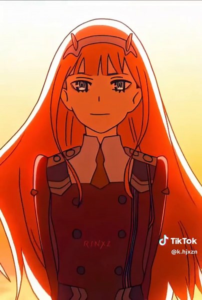 Anime Edits of Zero Two from Darling In The Franxx