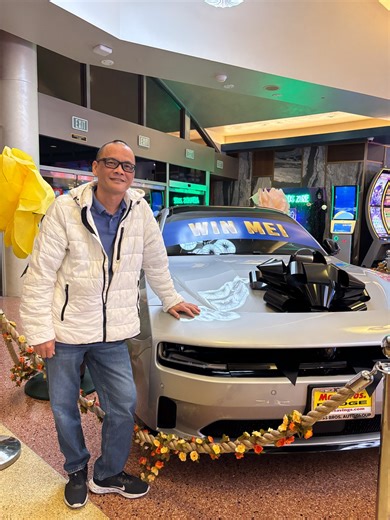 🏆🚙 Big congrats to Po our 2025 Dodge Charger RT winner at Morongo Casino! All it took was playing their favorite table game with their Morongo Rewards Card — and boom, they drove off in style! 🎉🔥 #morongocasino #goodtimes #casino #winbig #MorongoRewards #BigPrize #DreamCar #slots #LuxuryLife #DodgeChargerrWinner #RewardsThatPay #GameOn | Morongo