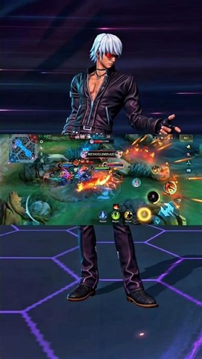Gusion KOF🔥🔥 #mobilelegendshort #videogames
