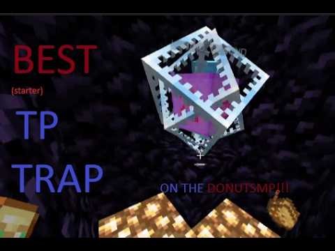 Best Starter TP Trap on DonutSMP (No Redstone Required)