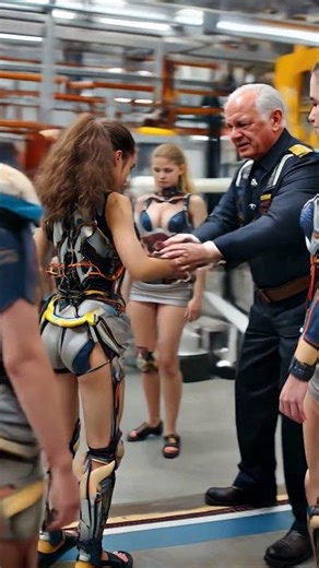 Old Mechanic Tests Humanoid Girl Reaction 😱🤖 #shorts #viral #trending #usa #ai #robot