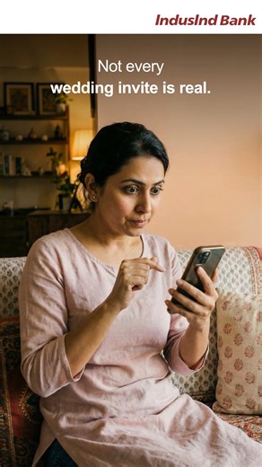 IndusInd Bank on Instagram: "Scammers are sending wedding invites on WhatsApp that look completely normal but contain malicious .APK files. Once you download and install them, these fake “cards” can steal your data, access your messages, read your OTPs and even enter your banking apps. A real wedding invite will never come as an APK file, especially from an unknown number. ✅ Open files only from people you trust 🚫 Do not download attachments from unknown numbers 🔒 Keep the “install from unknow