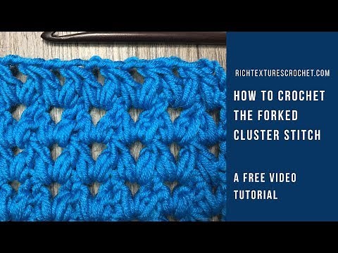 Forked Cluster Stitch - How to Crochet
