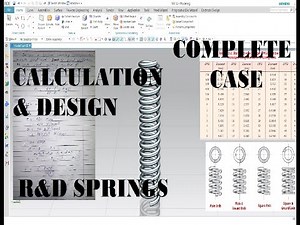 Design a Compression Helical Springs with R&D using Standard Parameter in NX Unigraphics